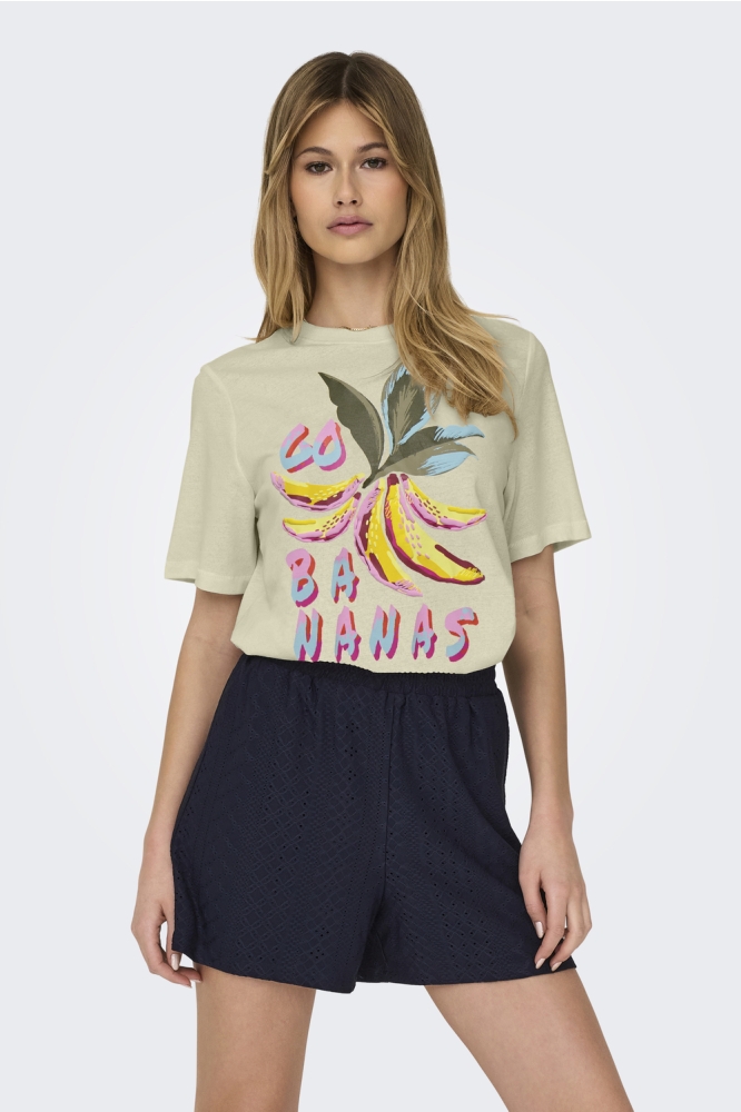 ONLBLINIS LIFE S/S FRUIT TOP BOX JR 15320615 LEMON ICING/CUBA BANANAS